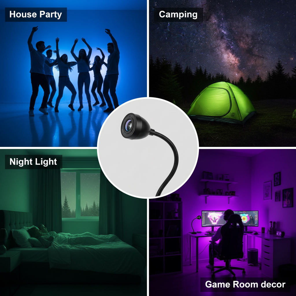 USB Sunset Lamp - Usos: fiestas, camping, habitación, gaming