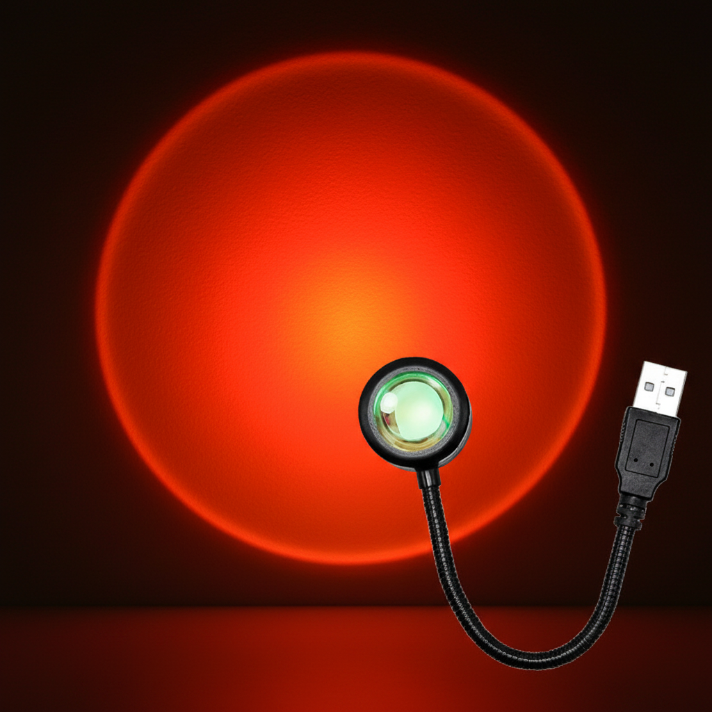USB Sunset Lamp - Modo Sunset Red