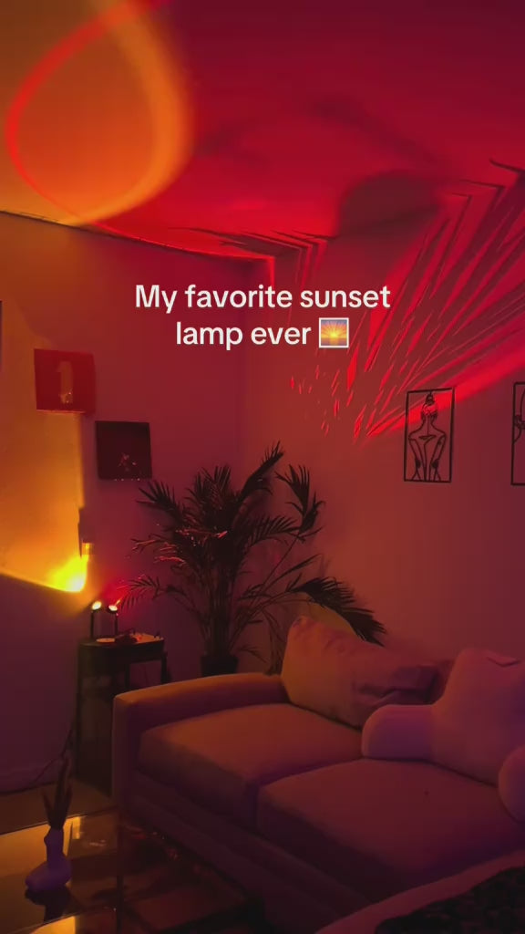 USB Sunset Light Lamp Self Photography Light LED Rainbow Neon Night Light Projector Photography Wall Atmosphere Light